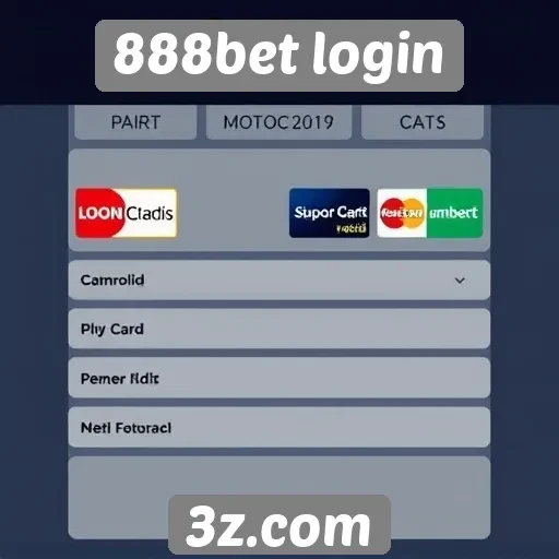 Métodos de pagamento no 888bet após login
